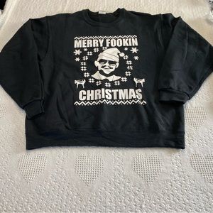 🍓“Merry Fookin Christmas” Sweatshirt (L)